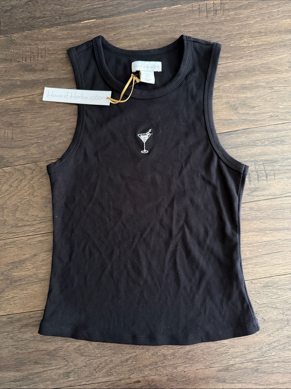 NWT House of Harlow Black Tank Top M